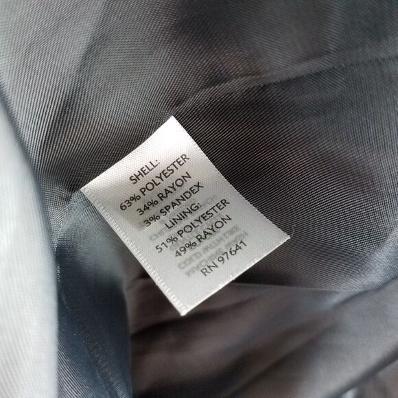 J. Jill Oversize Blazer Jacket One Button Notched Collar Gray Tweed Size Large - Picture 8 of 9